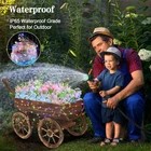1 Tier Wooden Planter Box with Wheels F