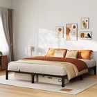 10in Queen Metal Platform Bed Frame A