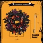 24 in. Glitter Halloween Wreath Outdoor B