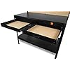 48-Inch Workbench with Power Outlets and Light, Black E