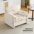 Beige Accent Chairs Set of 2 B