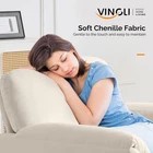 Beige Accent Chairs Set of 2 D