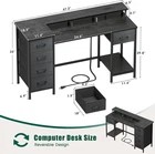 Black 47in Computer Gaming Desk B