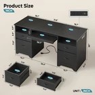 Black 59” Computer Desk B