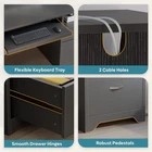 Black 59” Computer Desk E