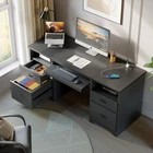 Black 59” Computer Desk F