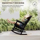 Black Outdoor Rocking Chairs Set of 2 E