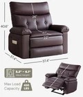 Brown Oversized Recliner B