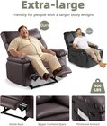 Brown Oversized Recliner C