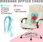 Cream Massage Office Chair C