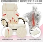 Cream Massage Office Chair F