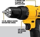 DEWALT 20V Max Cordless Drill Driver Kit w 2 Batteries C