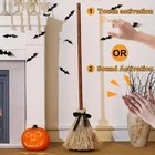 Halloween 43.5 in. Tall Animated Floating Witch's Broom D