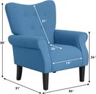 Mid Century Wingback Arm Chair B