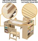 Oak Surface Kids Art Table E