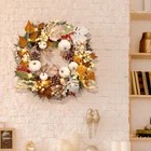 20in. Thanksgiving Fall Wreath D