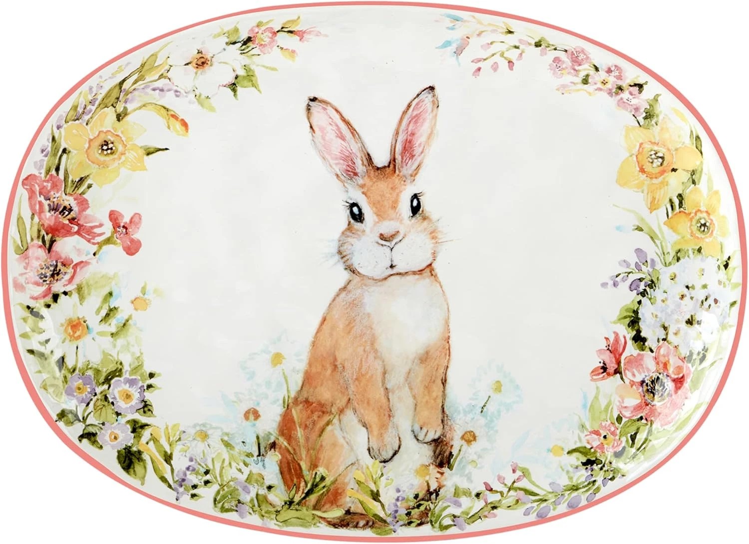 Easter Garden Oval Platter A