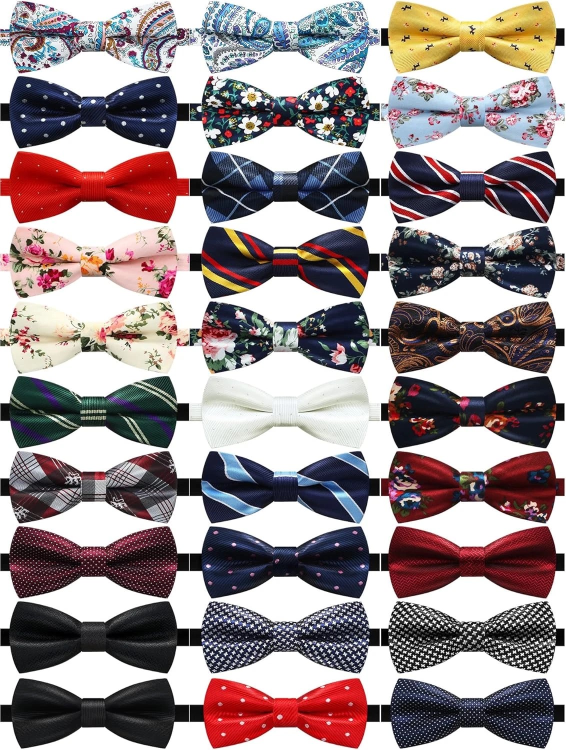 30 pcs Formal Pre-tied Bow Ties A