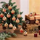 16pc Christmas Tree Ball Ornaments Vintage D
